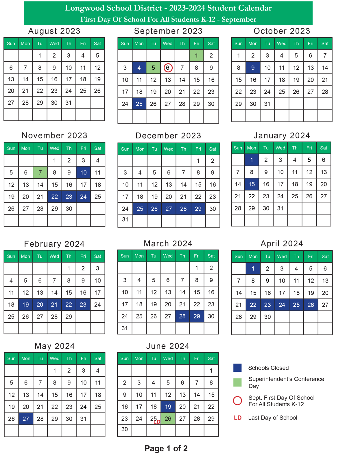 Longwood Calendar 2024 Election Cordi Colline