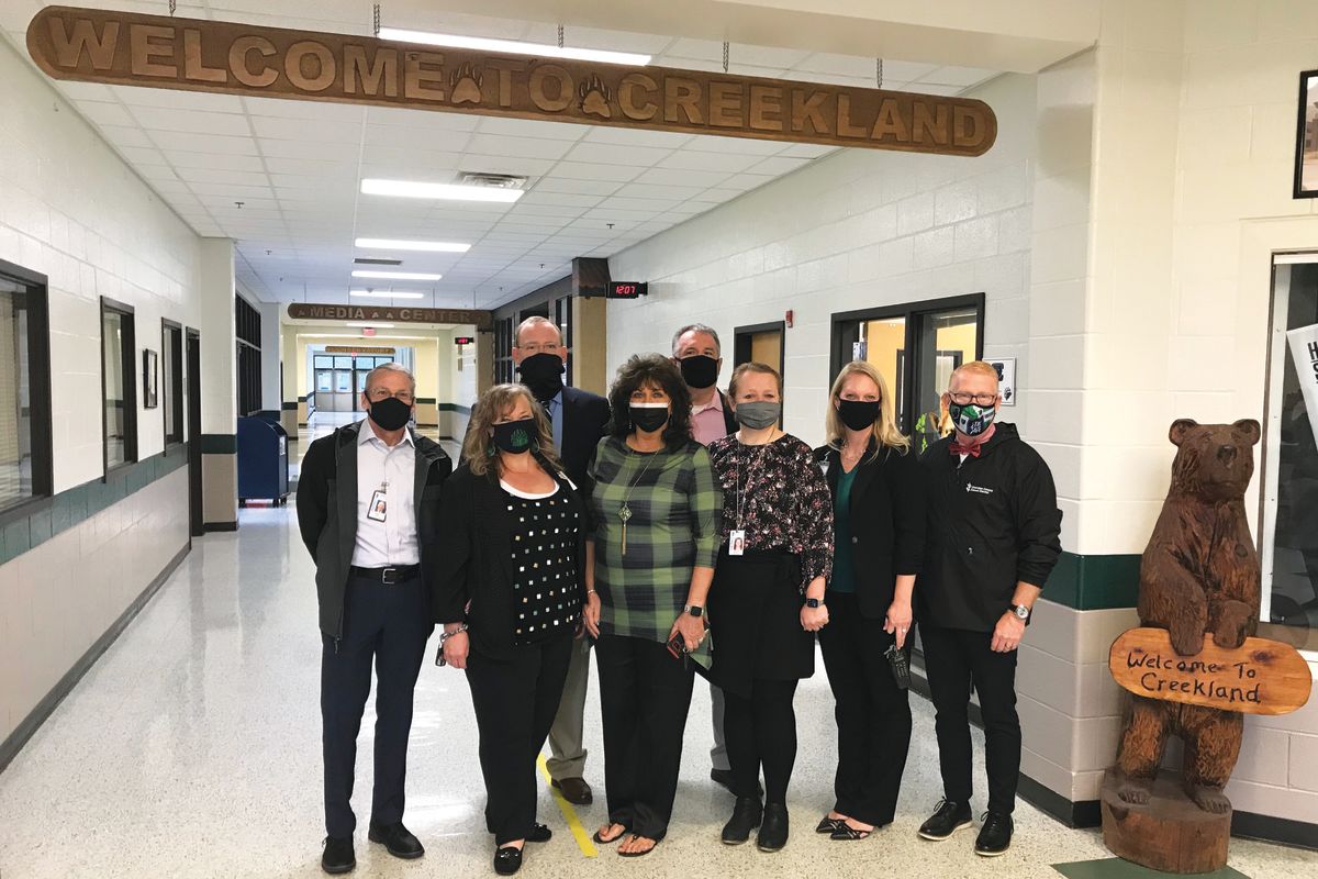 School Board and Superintendent Visit Creekland MS Post Detail