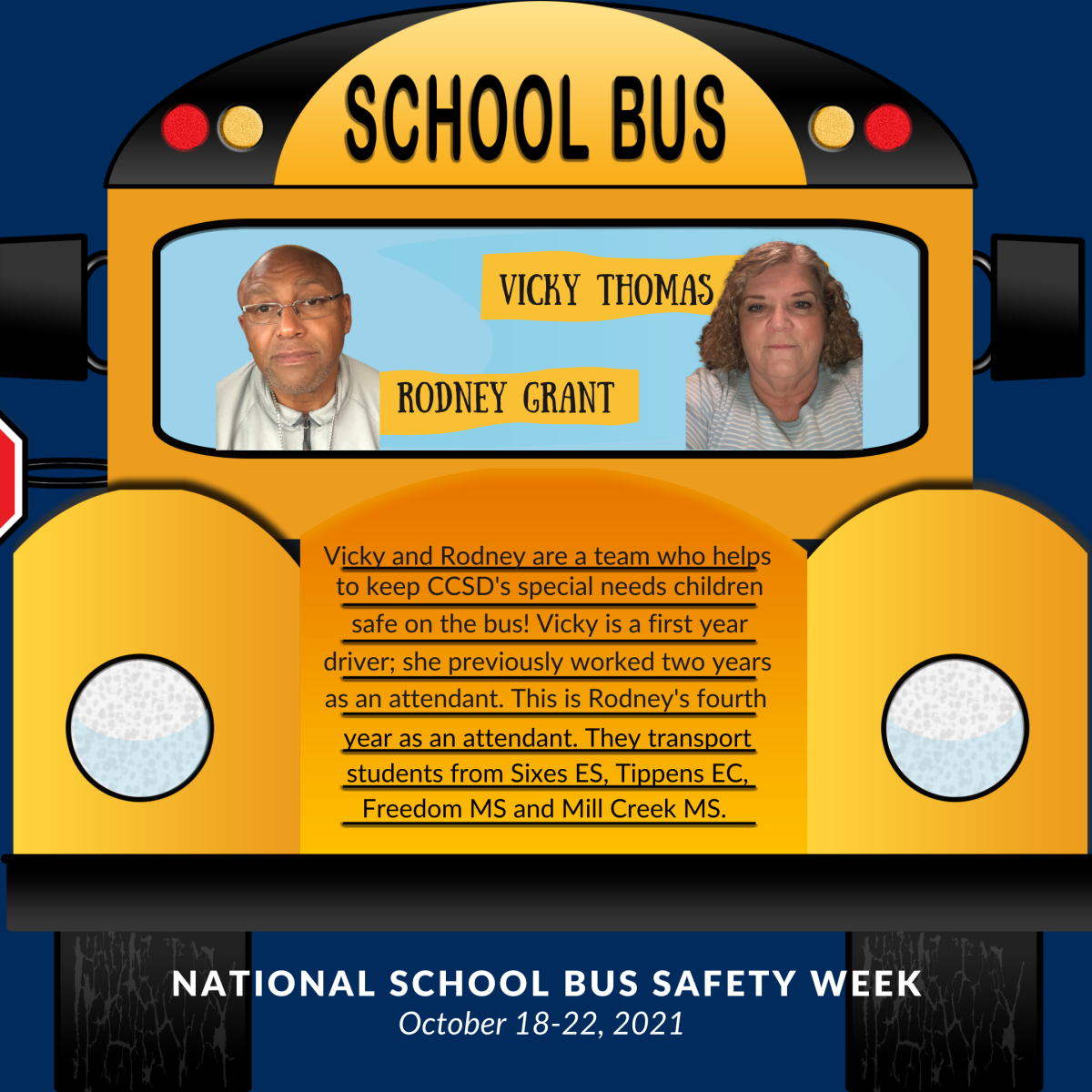 It s National School Bus Safety Week Meet Bus Driver Vicky Thomas And it-s-national-school-bus-safety-week-meet-bus-driver-vicky-thomas-and