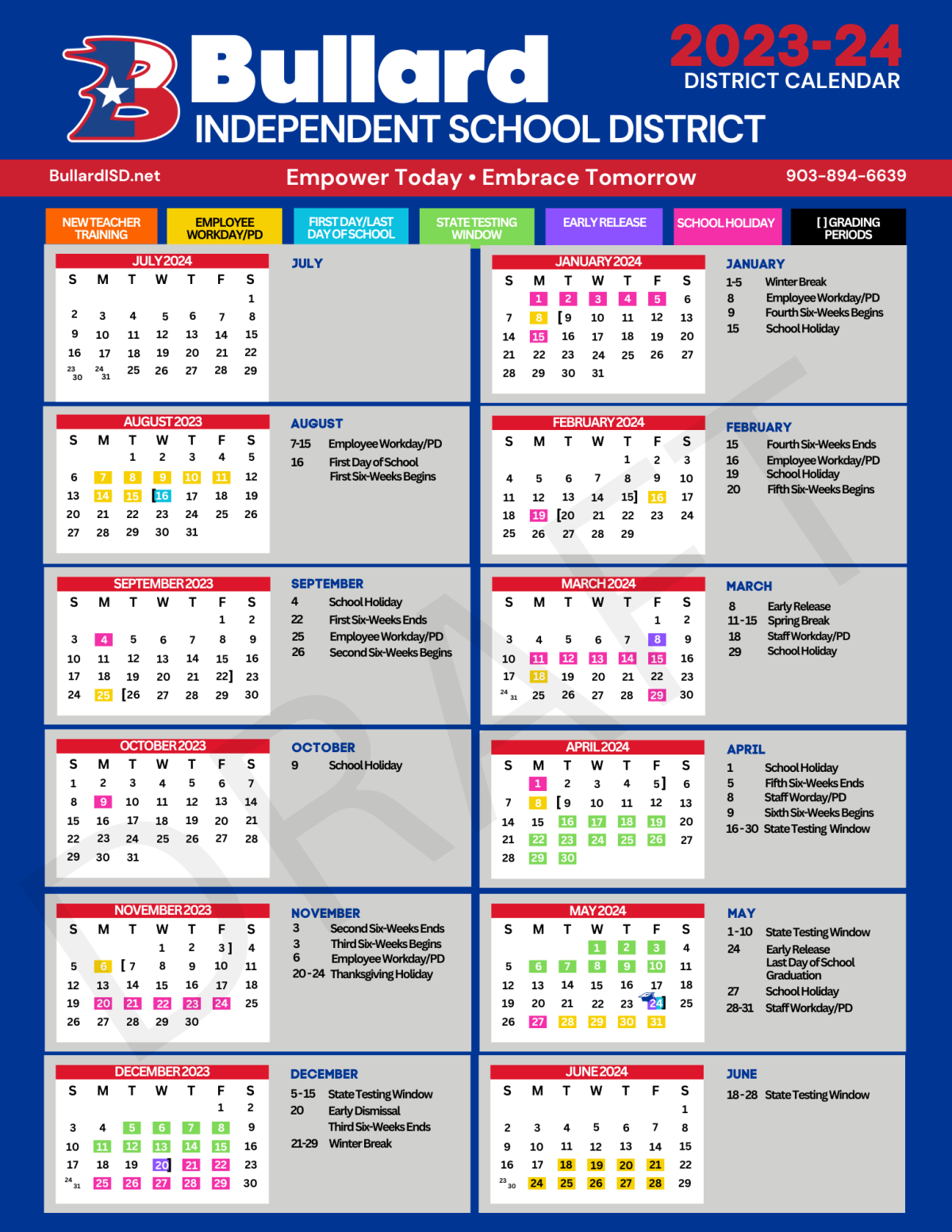 Bullard ISD seeks community input on proposed 20252025 District