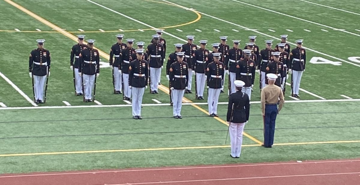 USMC Silent Drill Team News Article Liberty High School