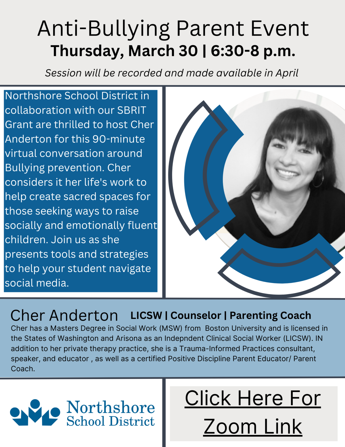 Anti-Bullying Parent Education Event | News Post - Northshore School  District