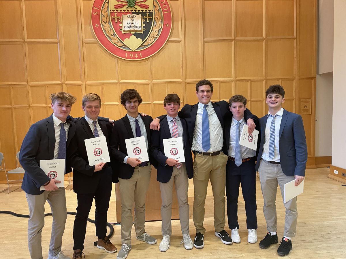 22nd Annual Freshman Writing Night | Recent News Story | St. Sebastian's