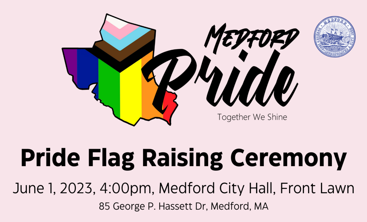 Medford Pride Flag Raising Ceremony MHS/MVTHS News Post