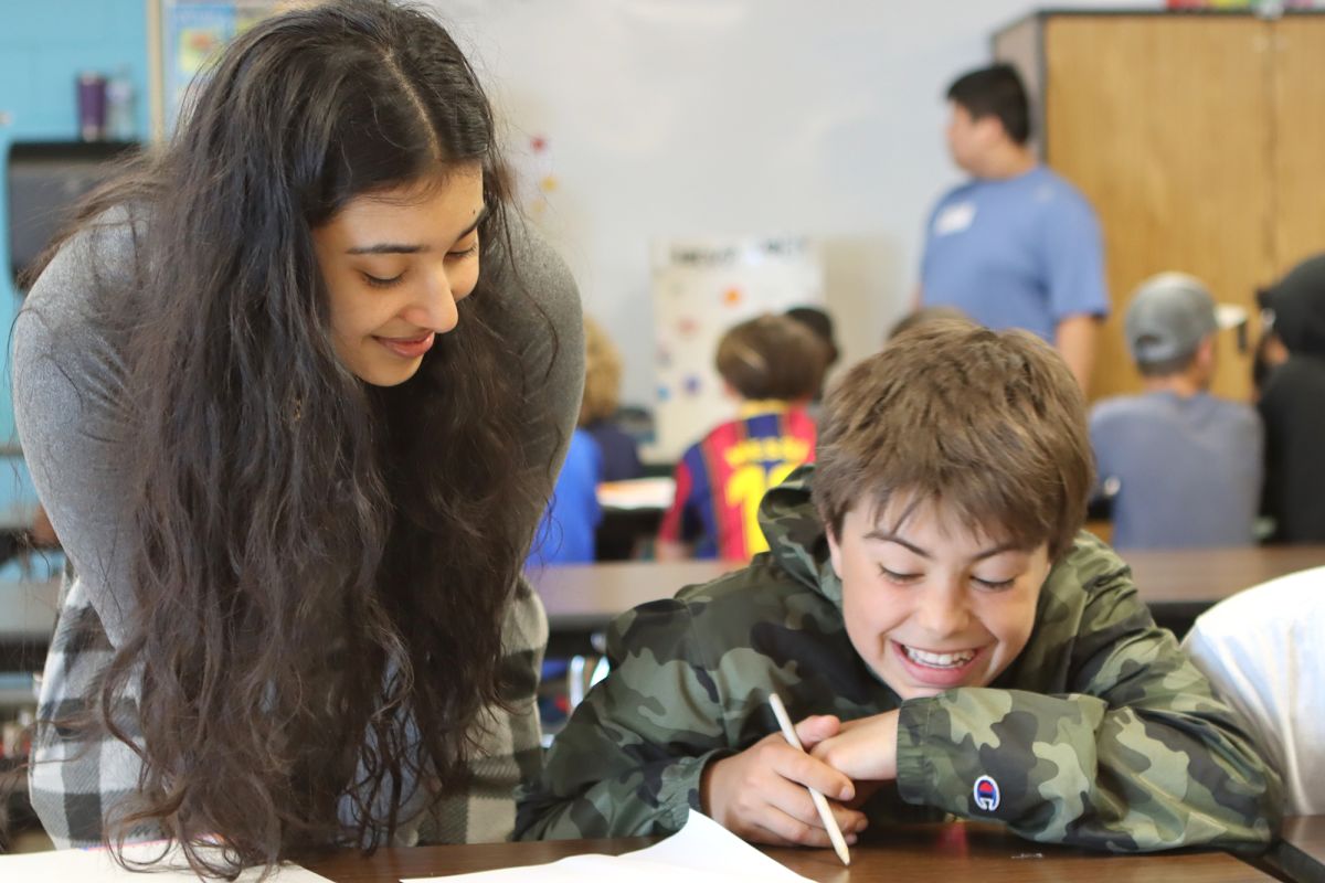 WSHS students bring Power to Poets club to Cherrington Elementary