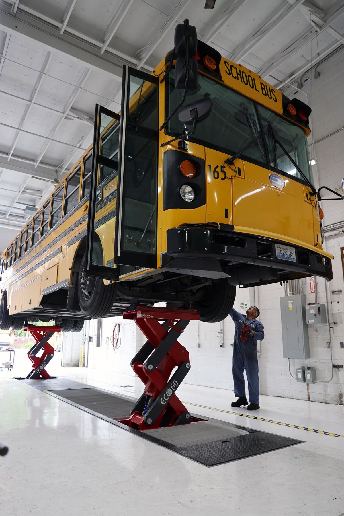 New Stertil-Koni ECO-60 Bus Lift Installed | School Construction ...