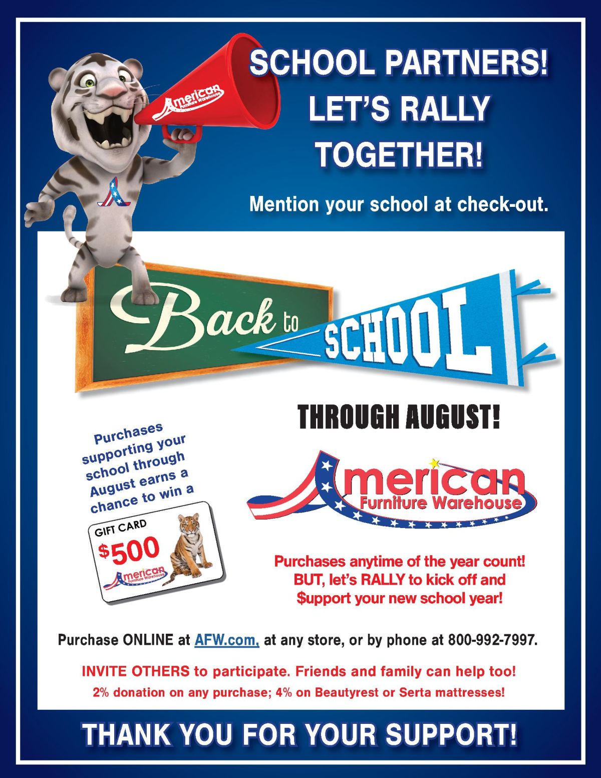 American Furniture Warehouse Details Northglenn Middle School