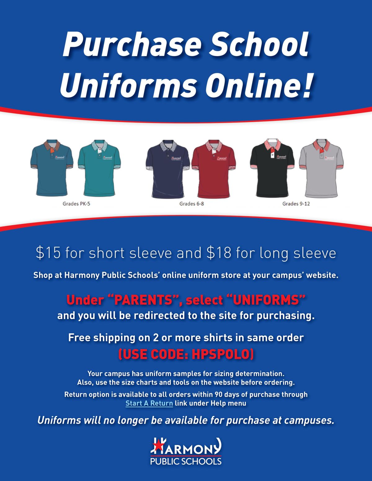 Purchase School Uniforms Online Harmony News (Default Post Template)