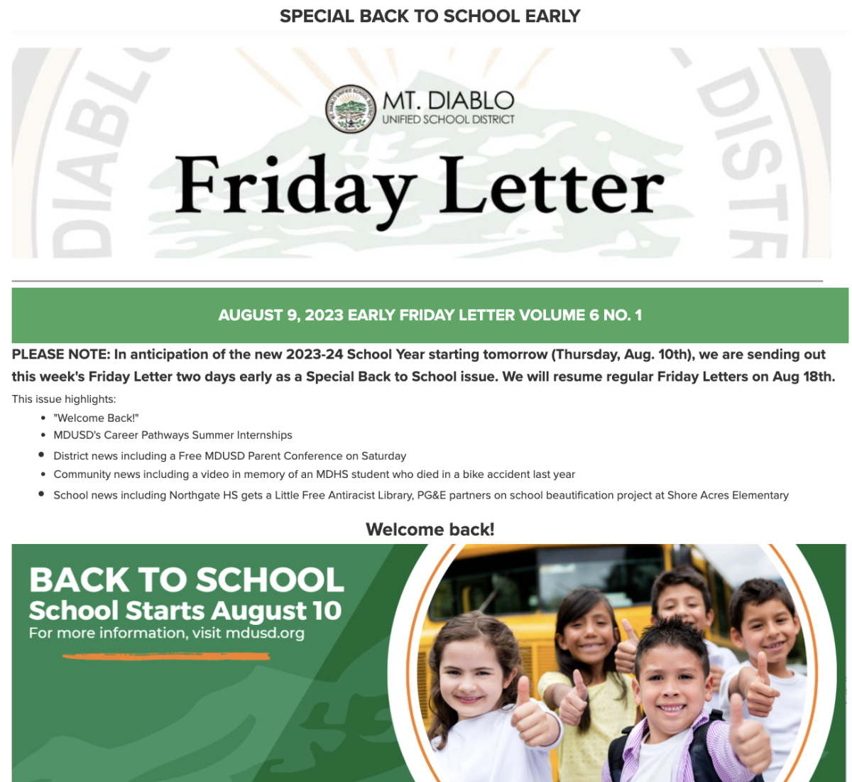 Back to School  The Community News