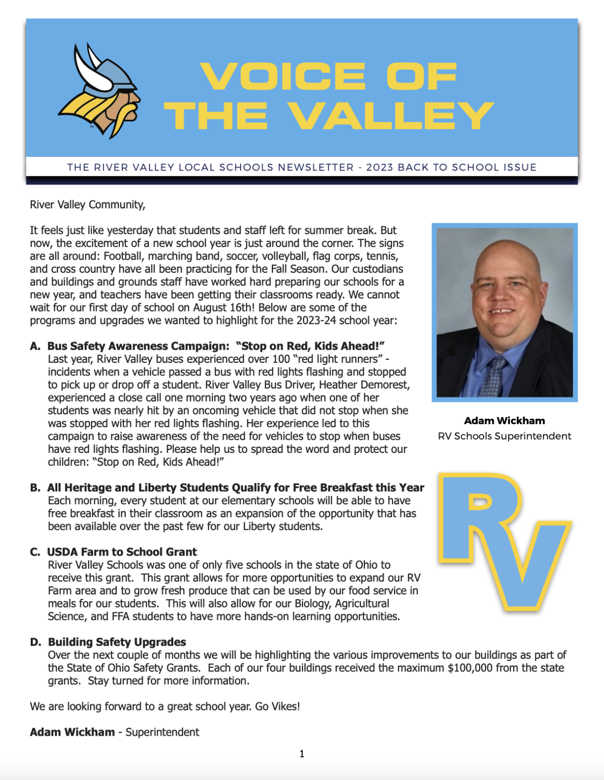 Read the Voice of the Valley Newsletter - 2023 Back to School Issue ...