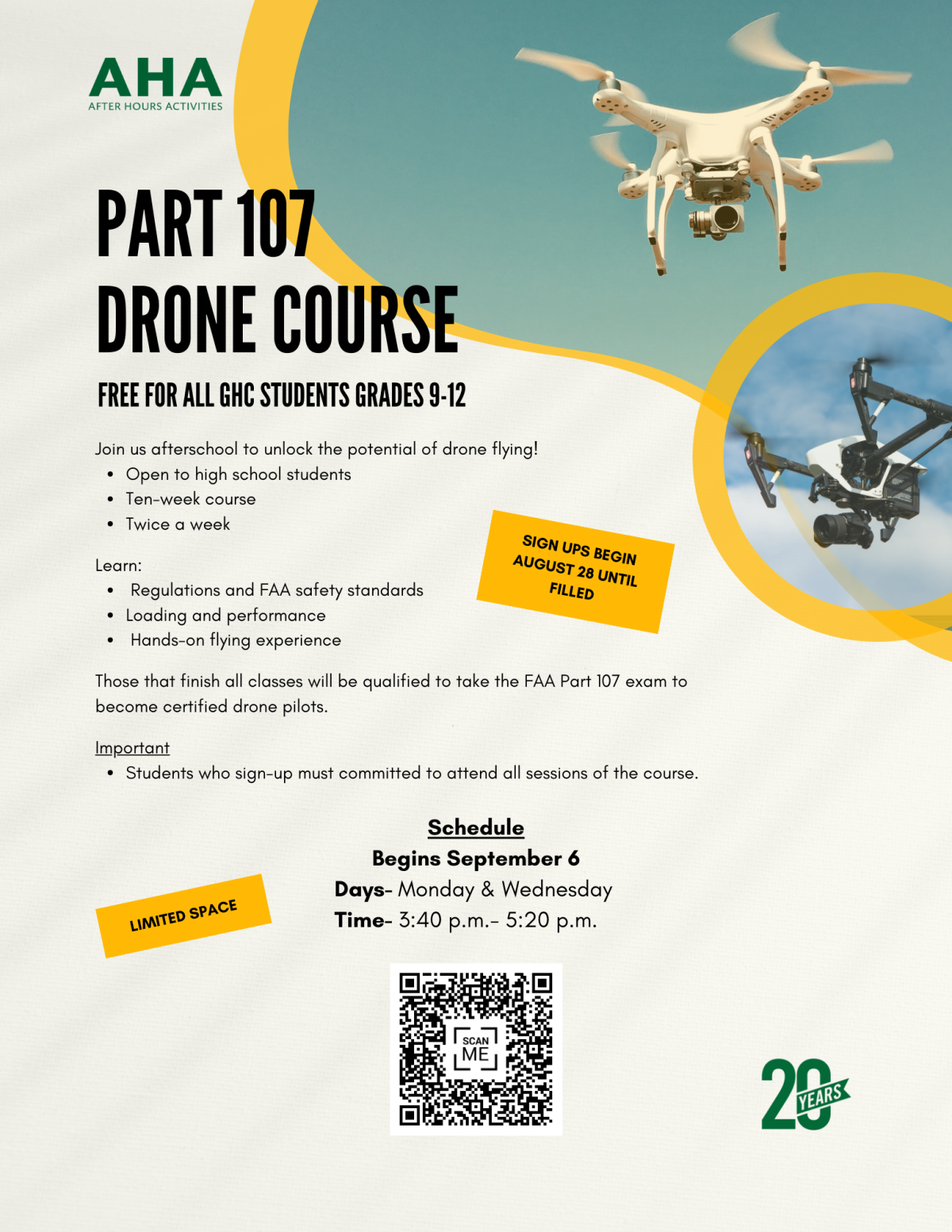 AHA is now offering Part 107 Drone Course!