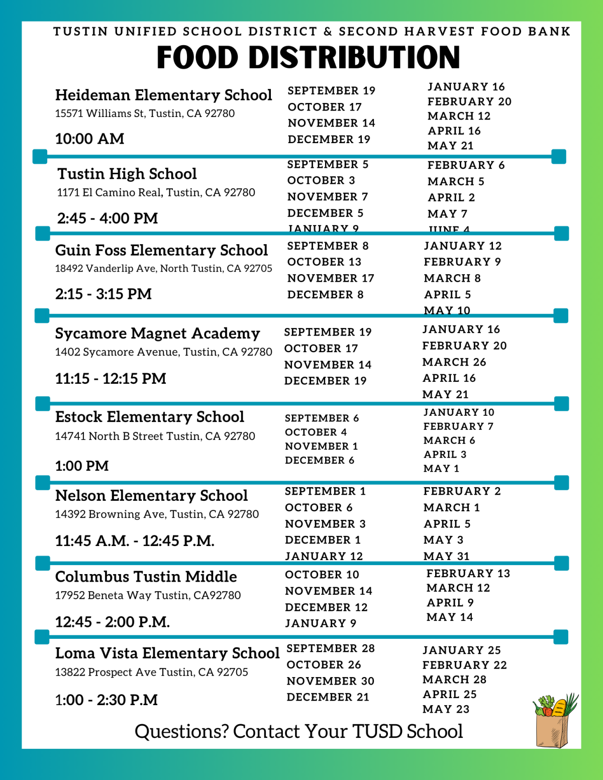 Second Harvest Supports TUSD Families | posts second-harvest-supports-tusd-families-posts