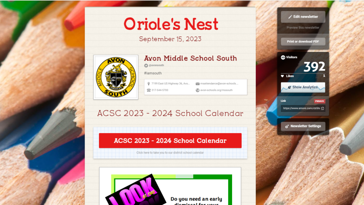 Oriole's Nest September 15, 2023 | AMS South News & Updates