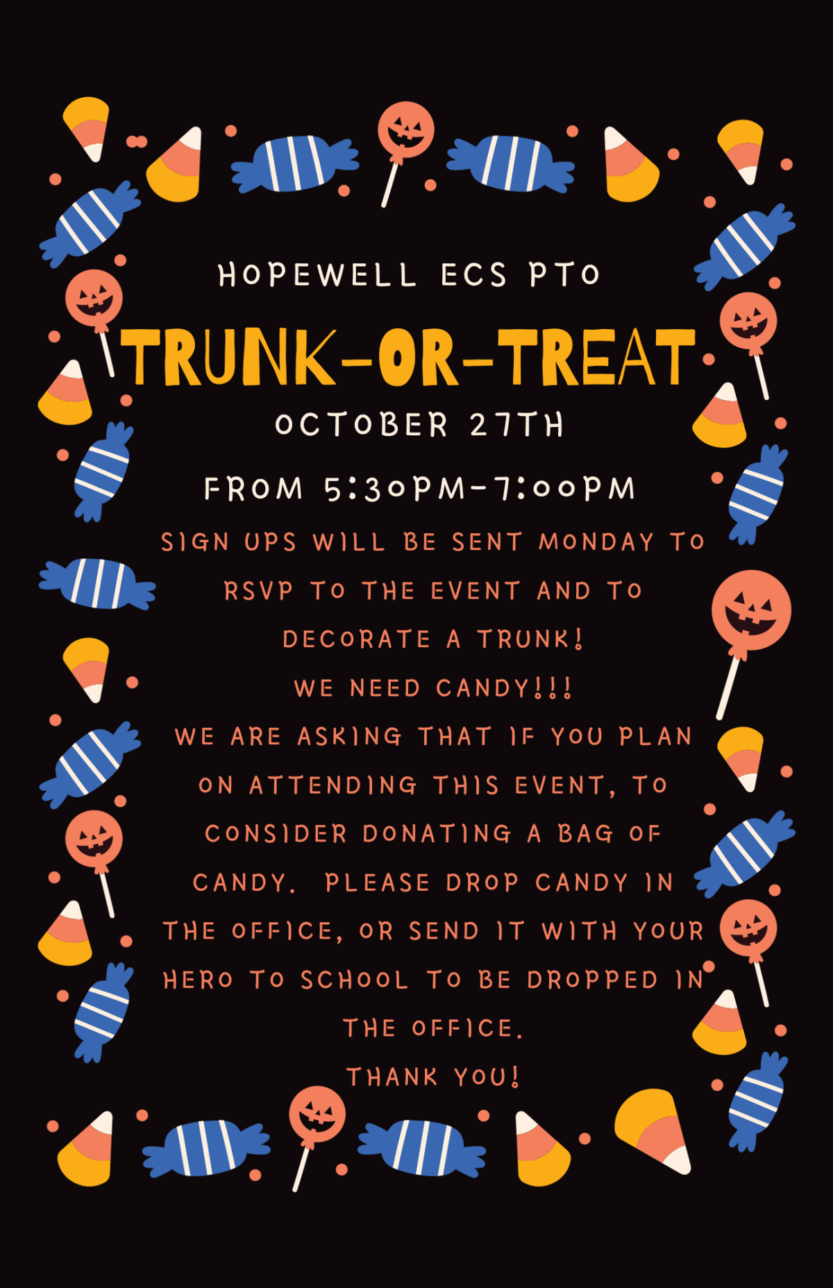 Hopewell Trunk or Treat School News Detail Page