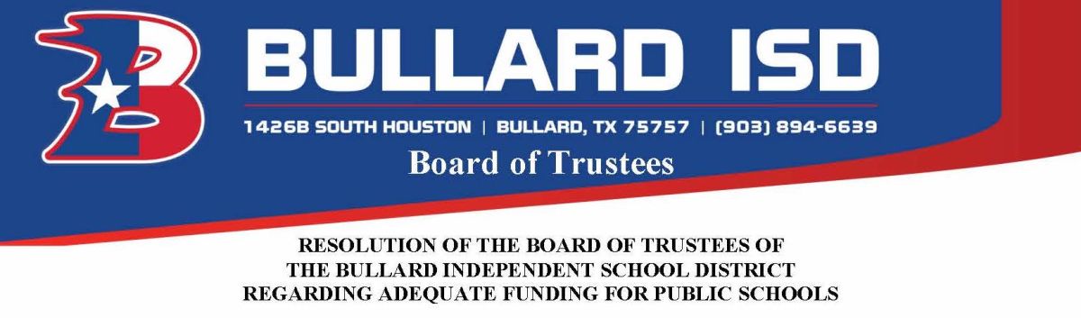 Resolution Funding Trustees unanimously sign resolution in support of adequate funding for ...