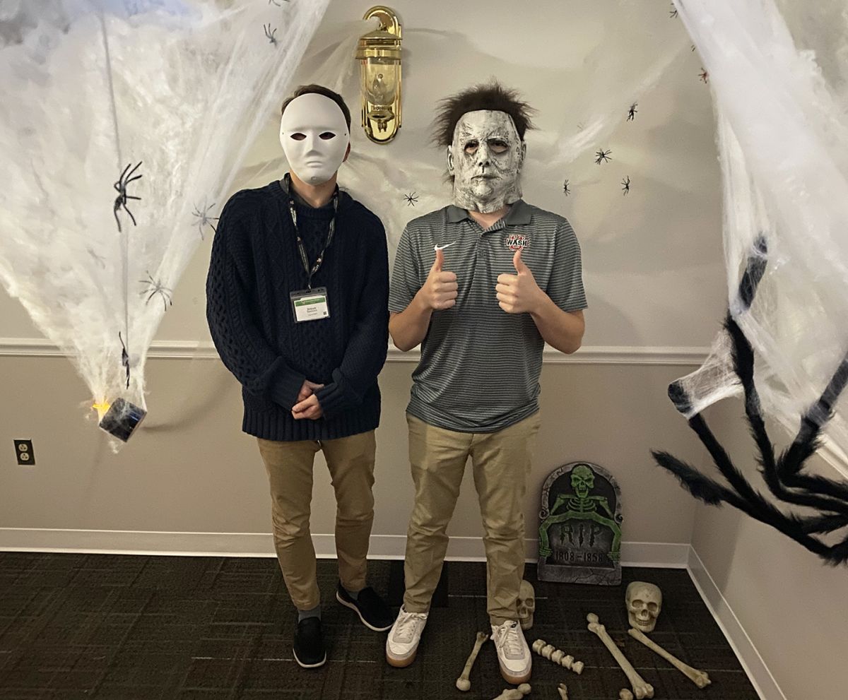 SGA Staging a Haunted House in Beard Hall Morristown