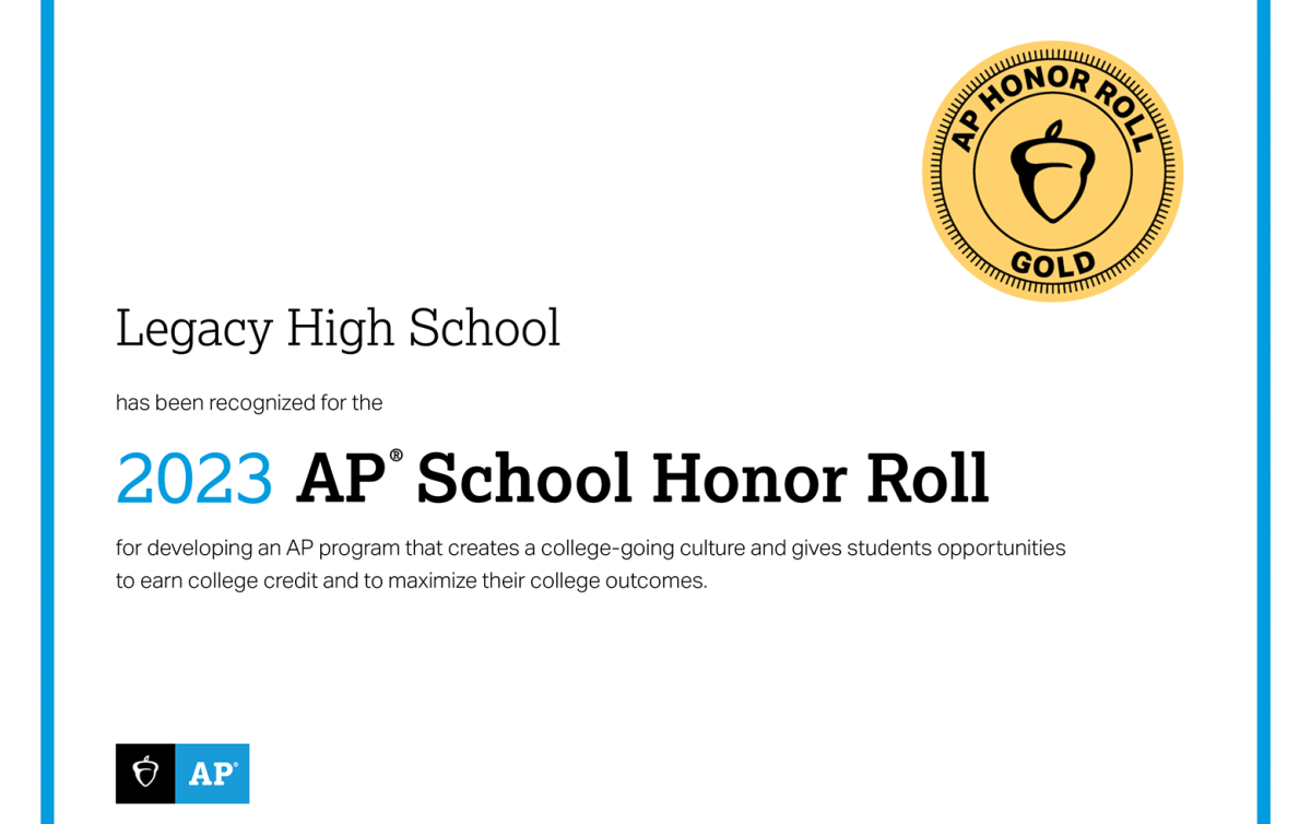 Legacy receives Gold recognition from College Board | Details - Legacy ...