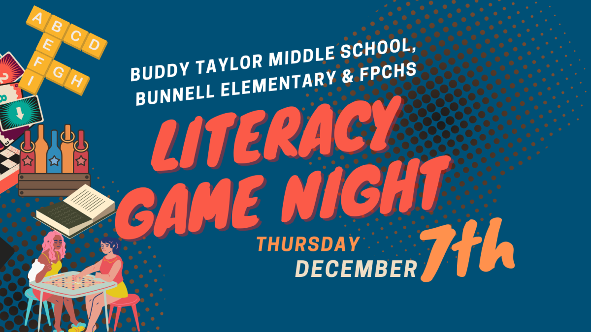 Reminder BES, BTMS & FPCHS Host Literacy Game Night Details