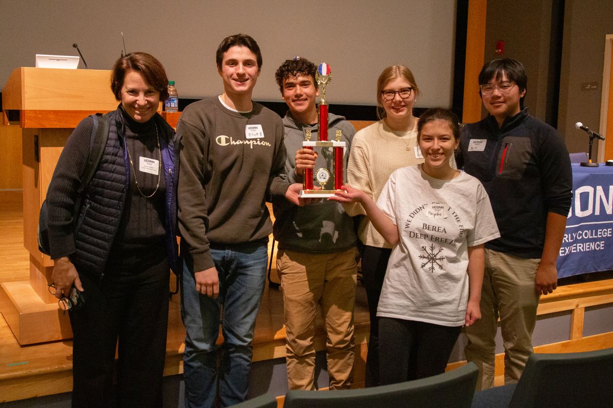 Hand takes 2nd Place at UConn ECE French Quiz Bowl Madison Public Schools