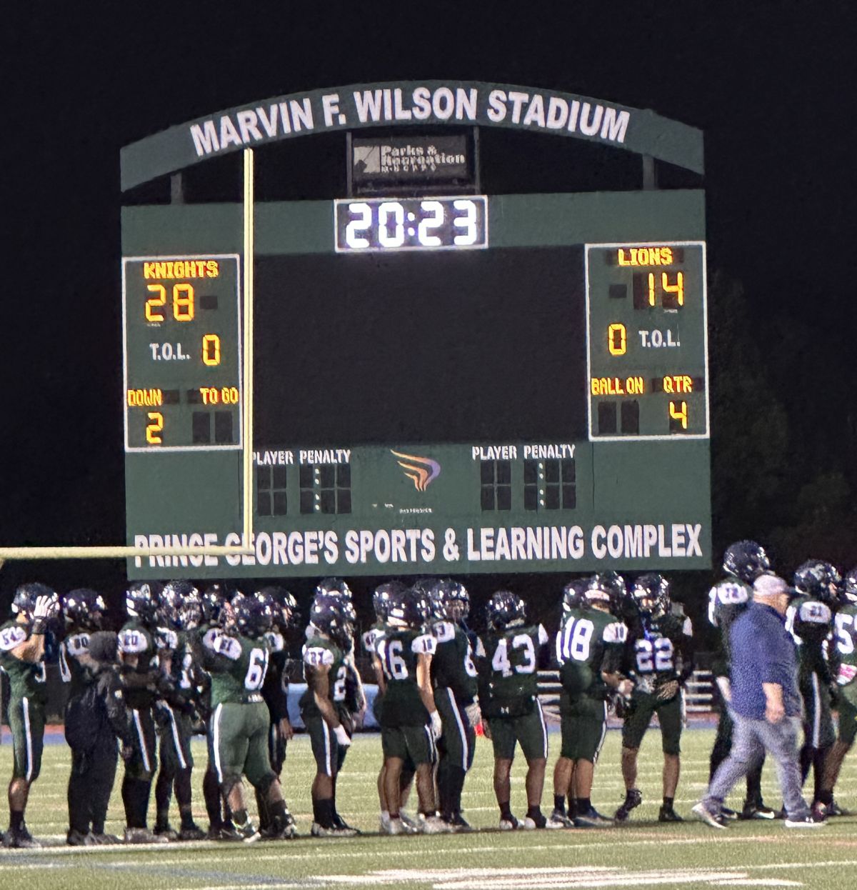 St. Mary’s Ryken wins WCAC Metro Division Football Championship Post