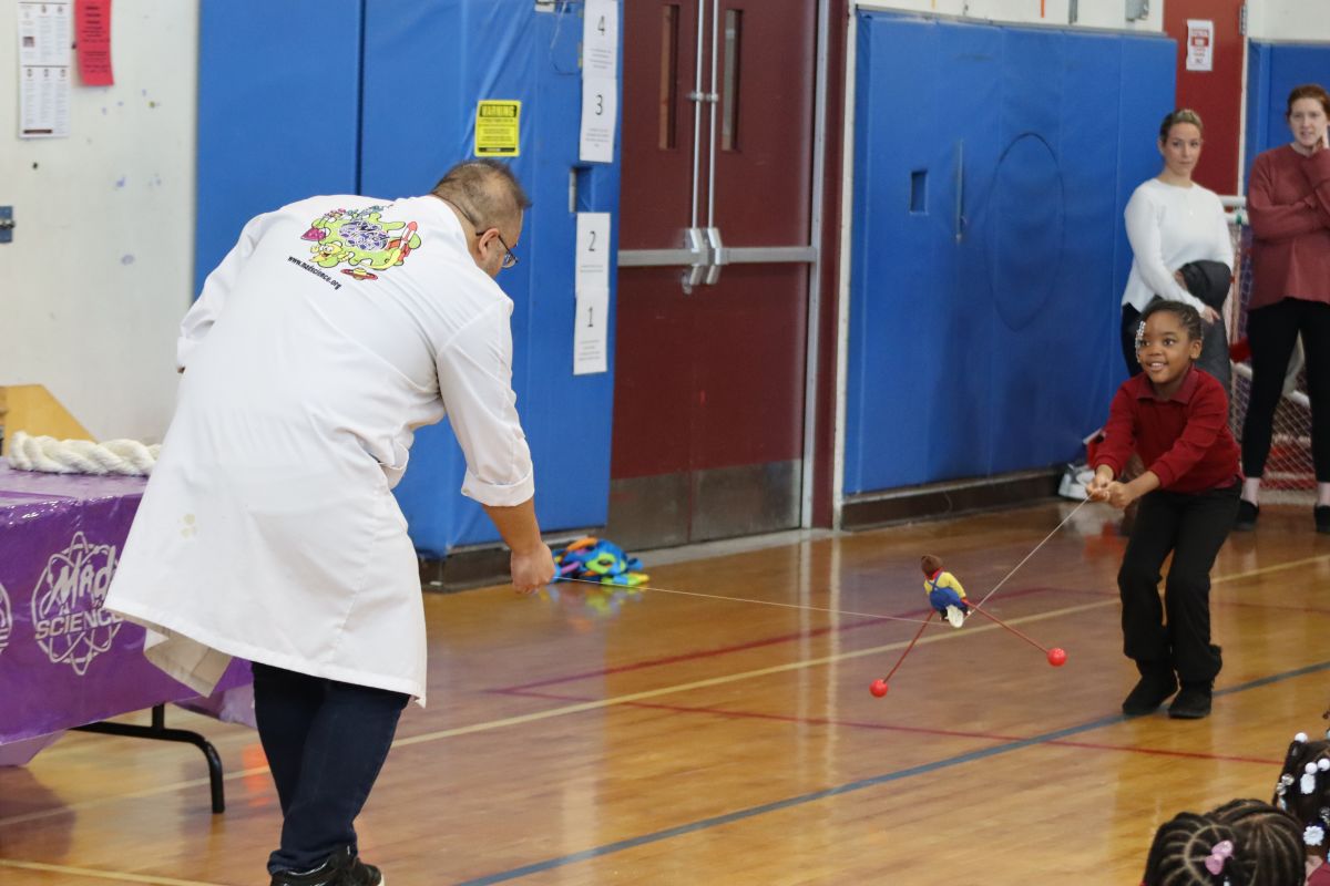 Mad Science instructor visits Benjamin Turner Academy to demonstrate