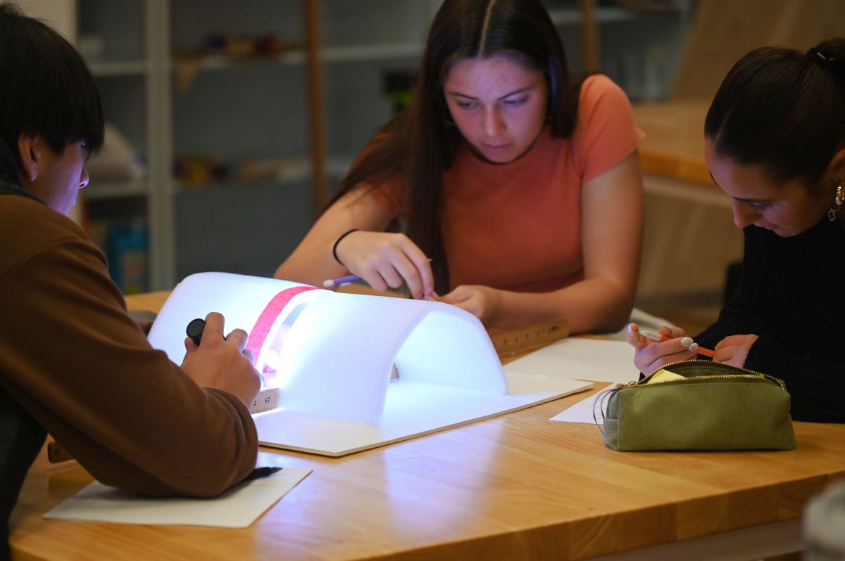 PreCalculus students explore the math behind shadows | News Details