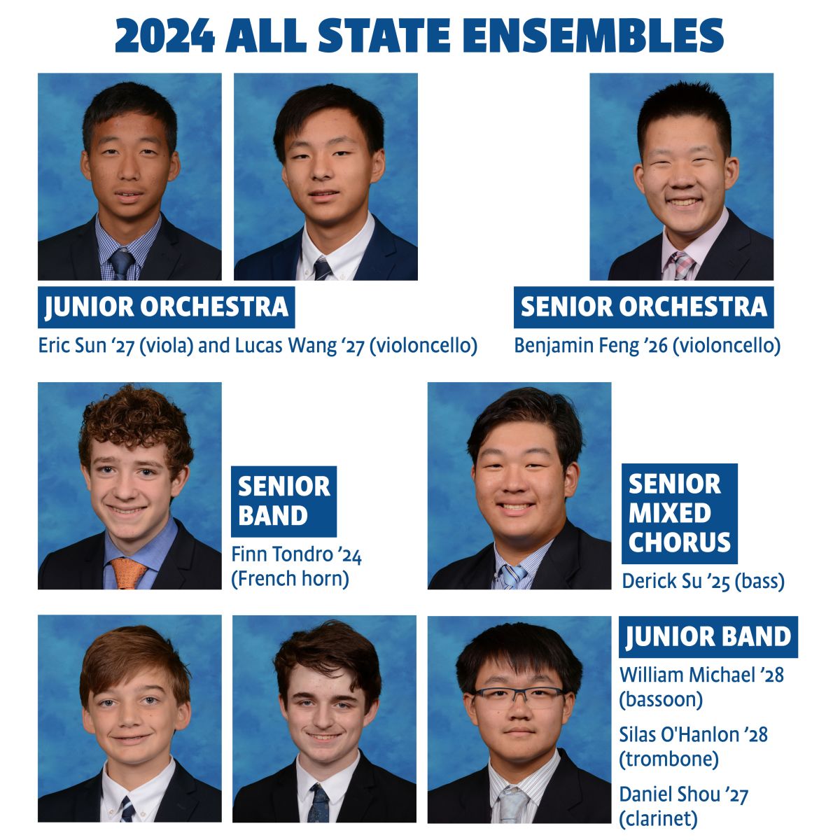 2024 All State Ensembles News and Events Gilman School