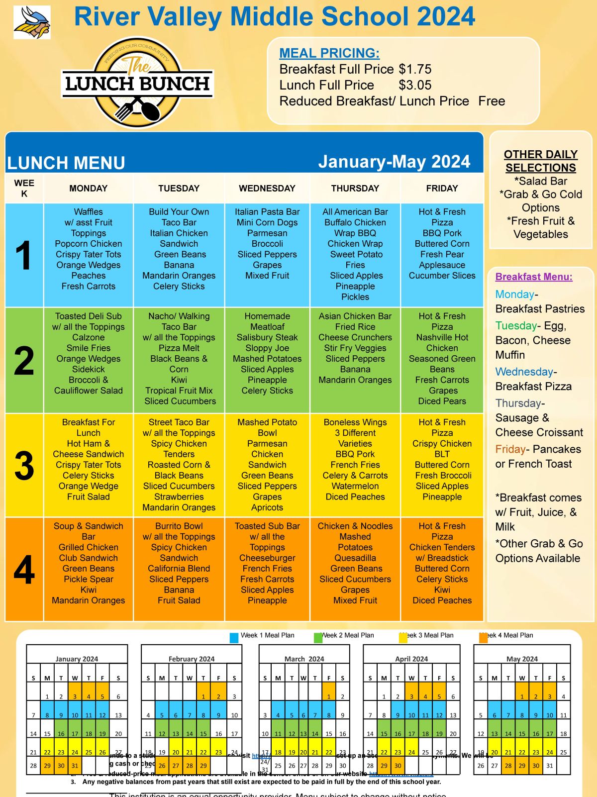 New Breakfast/Lunch Menu | Post Page
