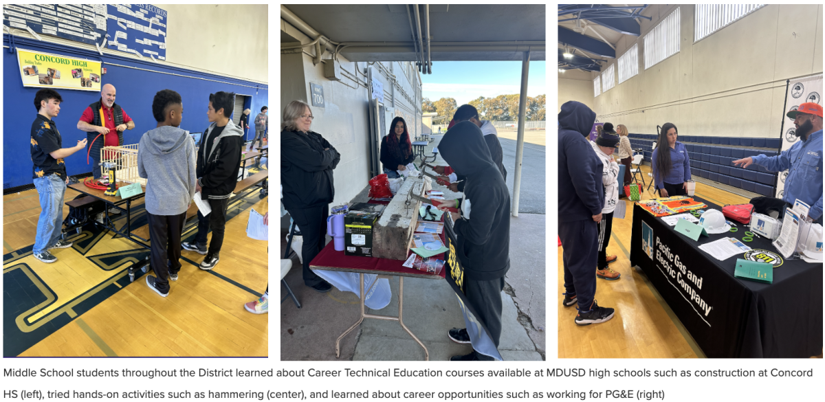 MDUSD's first Career Technical Education Fair at Riverview MS for