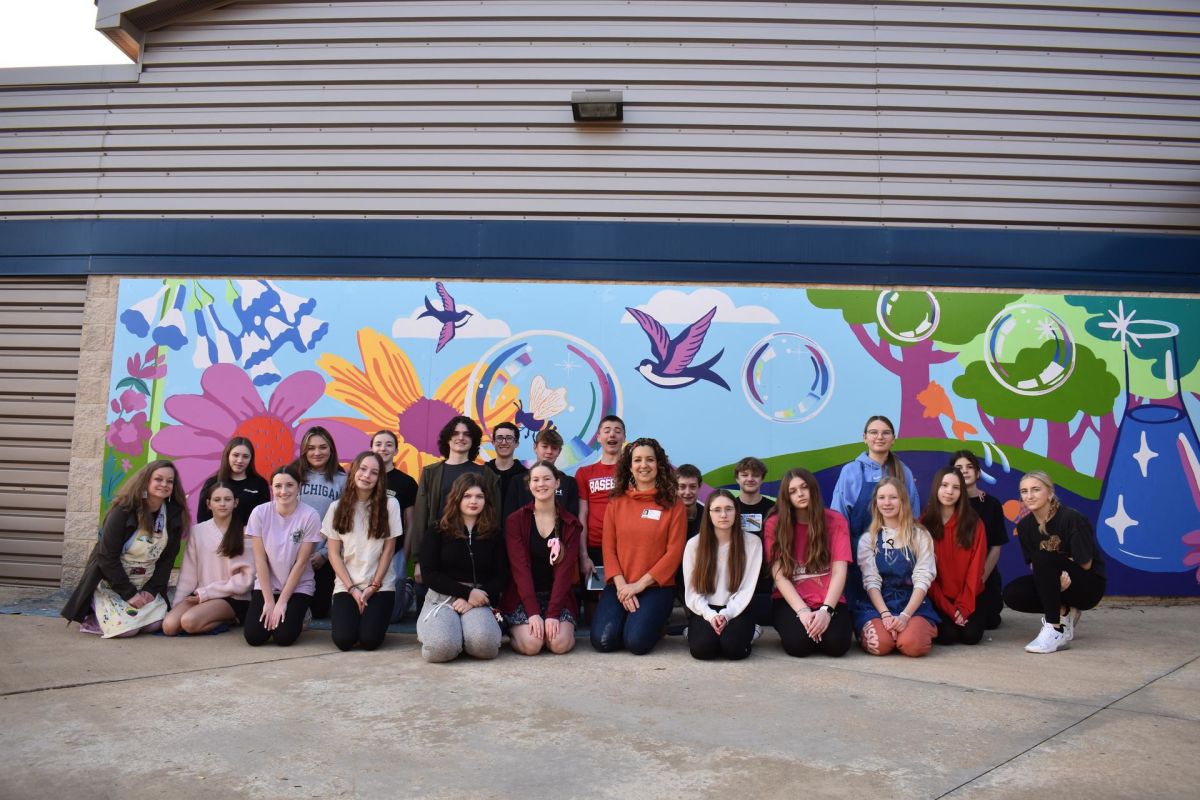 HMS unveils latest courtyard mural inspired by science & nature | High ...