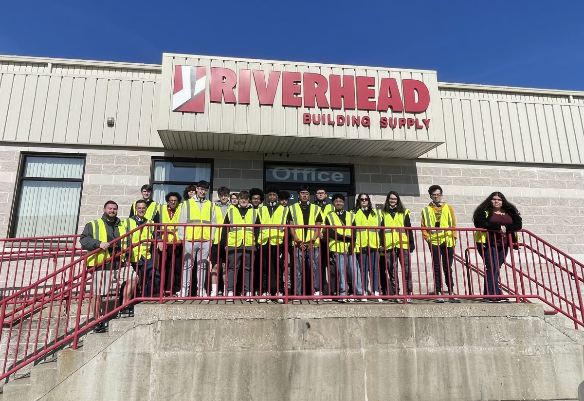 WFHS Home Design & Carpentry Students Visit Riverhead Building Supply