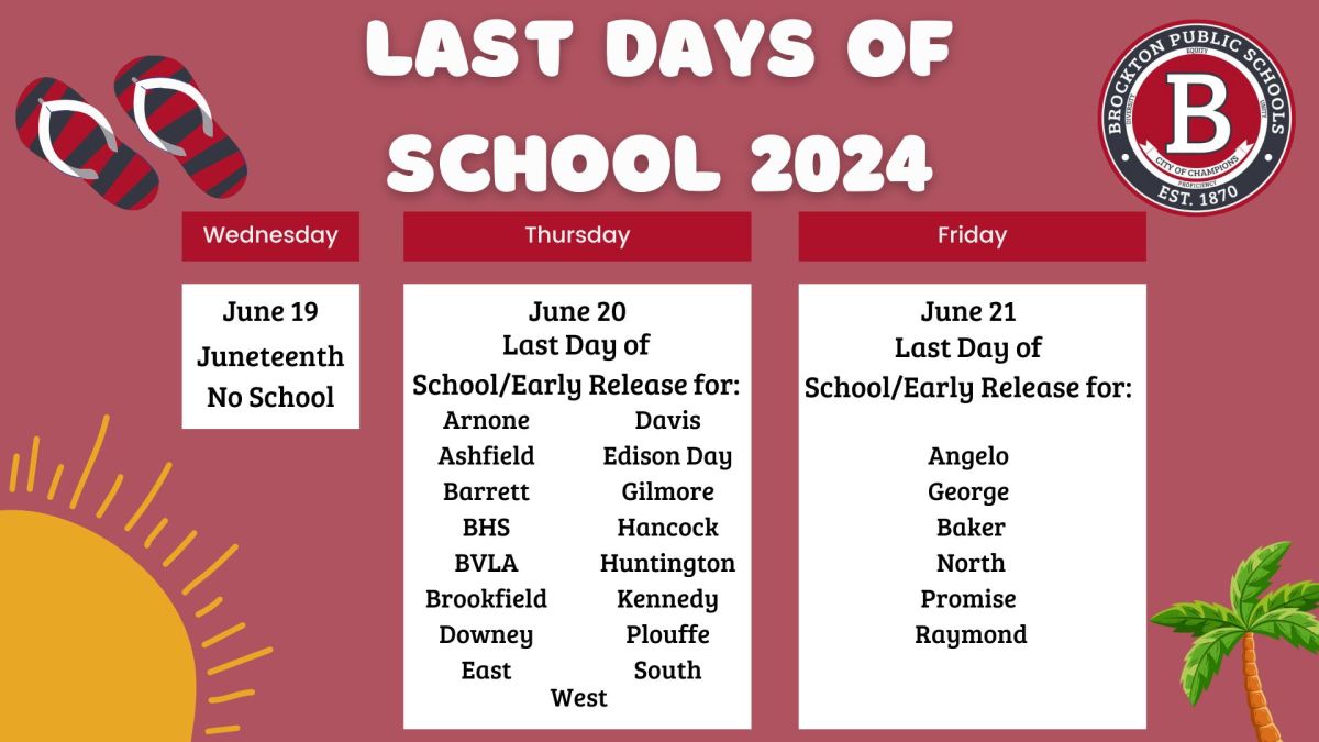 Brockton Public Schools Announce Last Days of School for 2023-24 ...