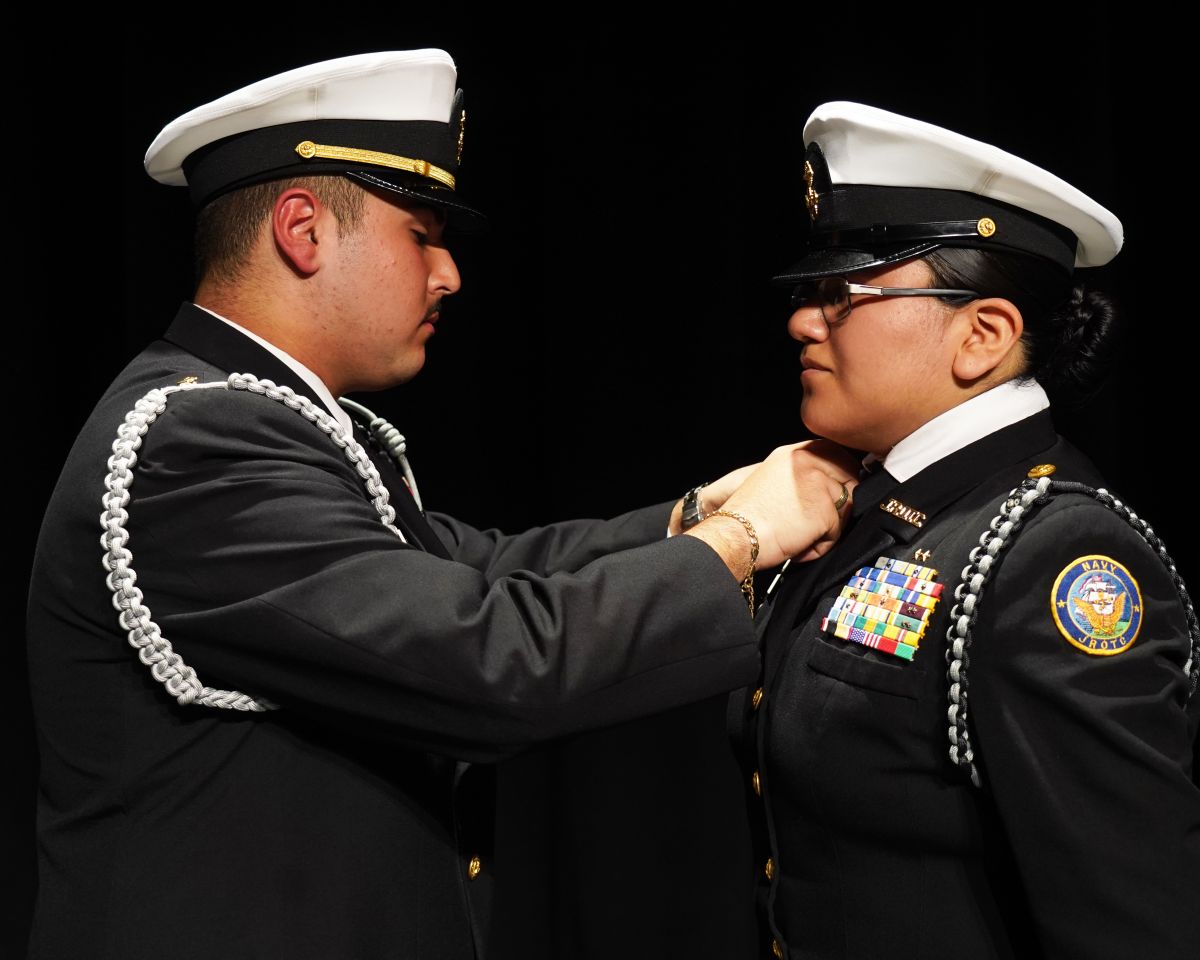 Congratulations, new NJROTC officers! | District News Details