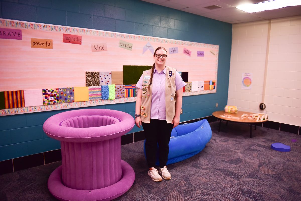 MHS Senior Builds Sensory Room at Heritage Trails District News