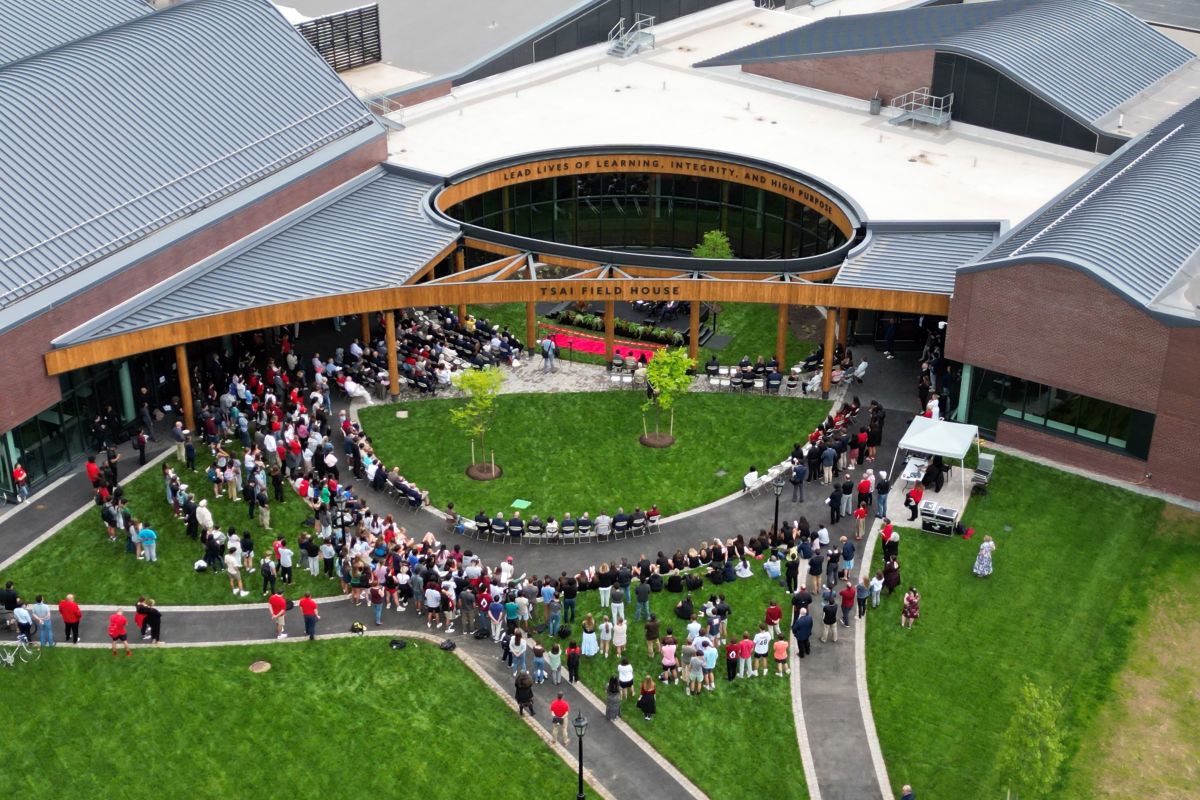 Celebrating the Dedication of Tsai Field House (with reporting from L10