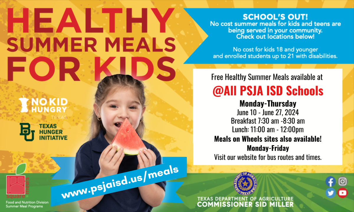 PSJA ISD to offer free breakfast, lunch meals for children ages 18 and ...