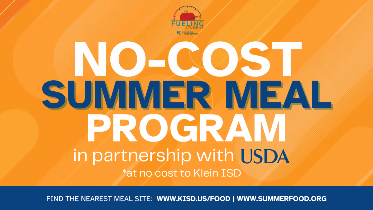 Klein ISD Again Partnering with USDA to Offer NoCost Summer Meals for