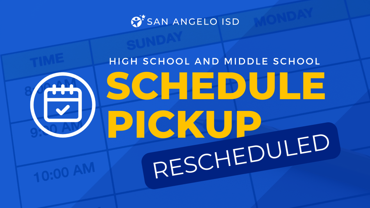 [RESCHEDULED] San Angelo ISD Secondary Campuses to Host 20242025 Back