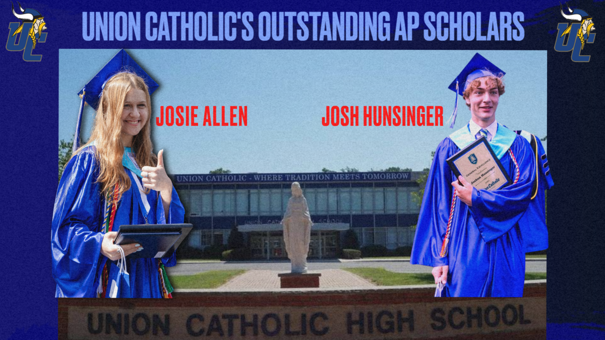 Allen and Hunsinger Earn Union Catholic Outstanding AP Scholar Awards