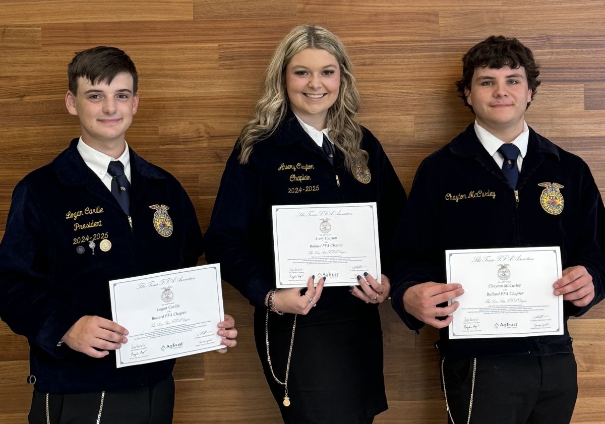 Bullard FFA students, chapter earn big honors at state FFA convention ...