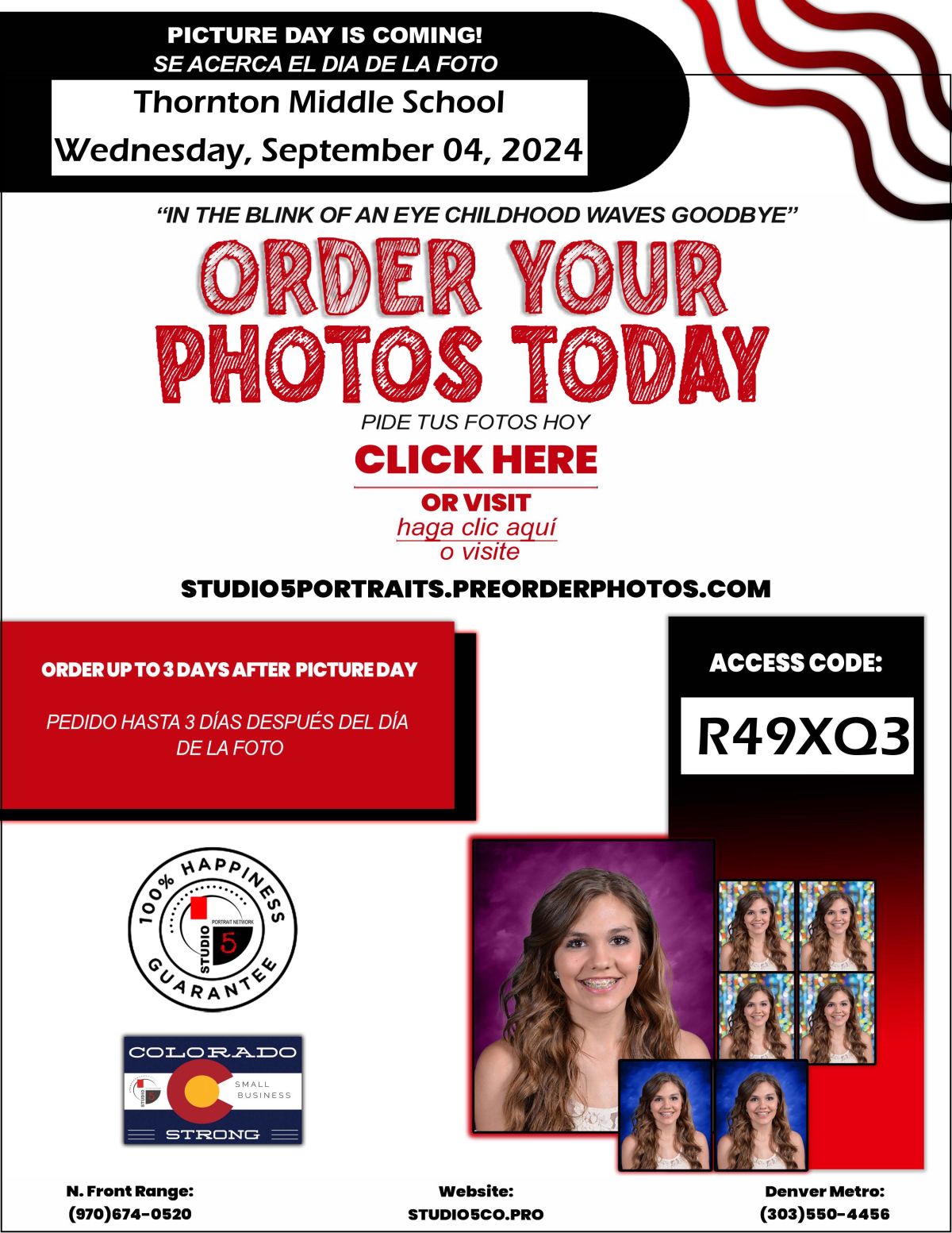 School Picture Day! | Details - Thornton Middle School