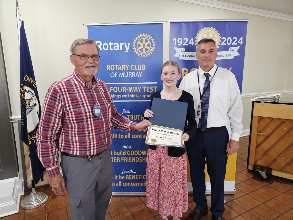 CCHS Senior Emma Martin Named September Rotary Student of the Month