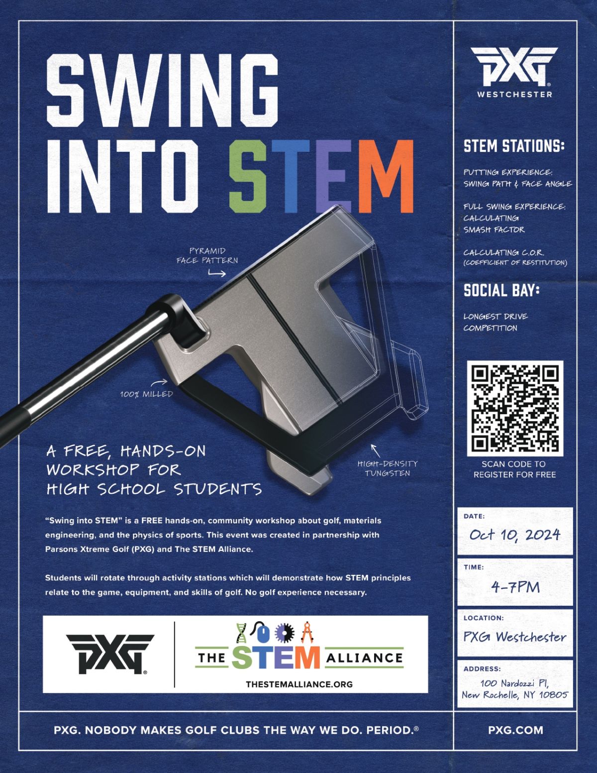 High school STEM golf at PXG Westchester on October 10, 2024
