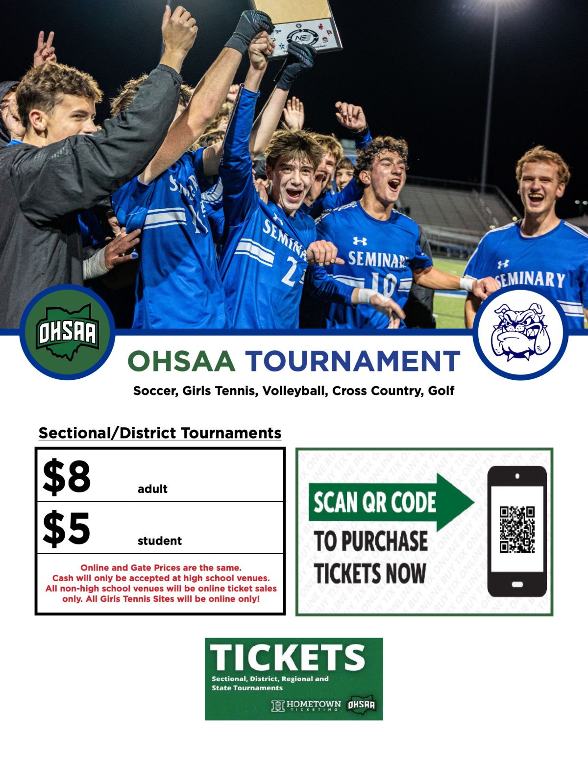 2024 OHSAA Fall Tournament Tickets Soccer, Volleyball, Cross Country News Post