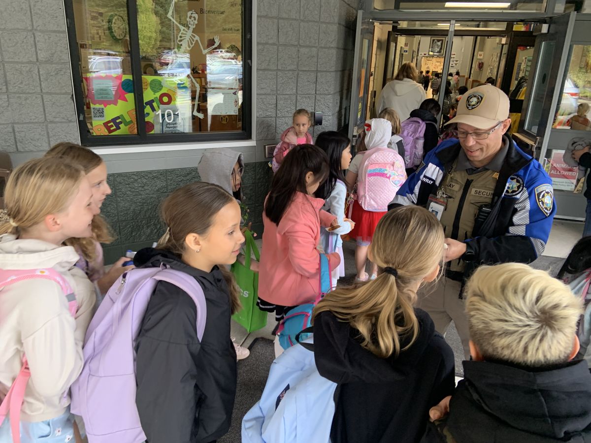 A Sticker Shortage: Officer Lloyd’s Popular Visit to Cougar Ridge ...