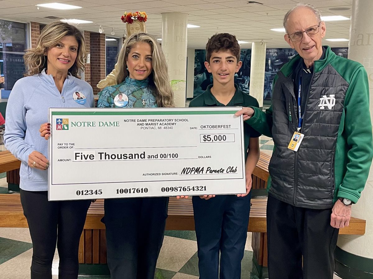 Michigan Super Raffle NDP SUPER RAFFLE WINNERS PICK UP BIG CHECKS - A Catholic and Marist ...