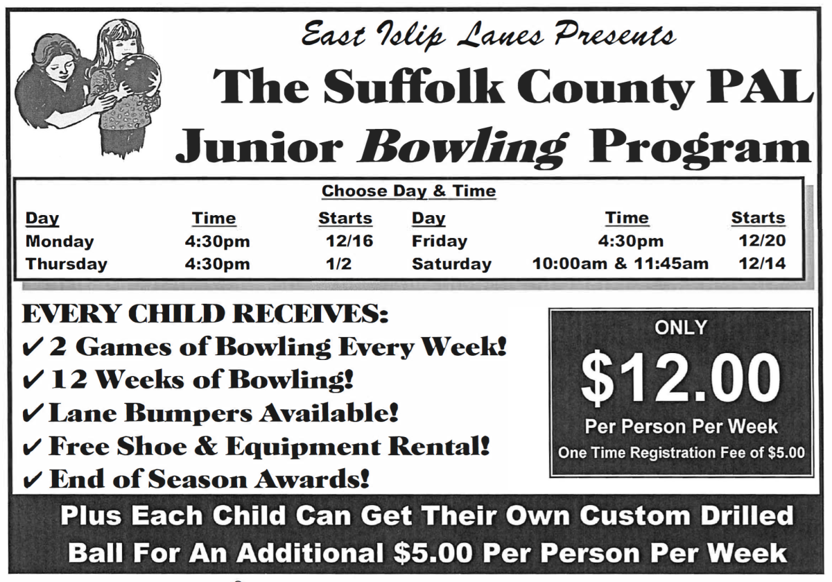 PAL Winter 2024 Bowling Flyer Announcement Details