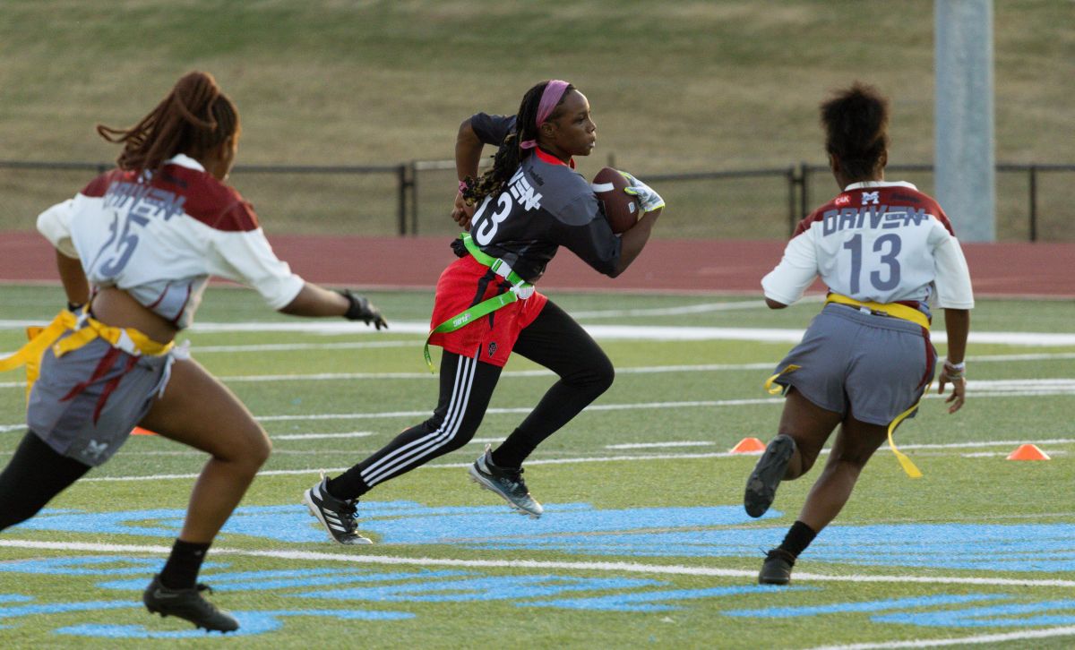 Games kick off for girls flag football league News Item Independent
