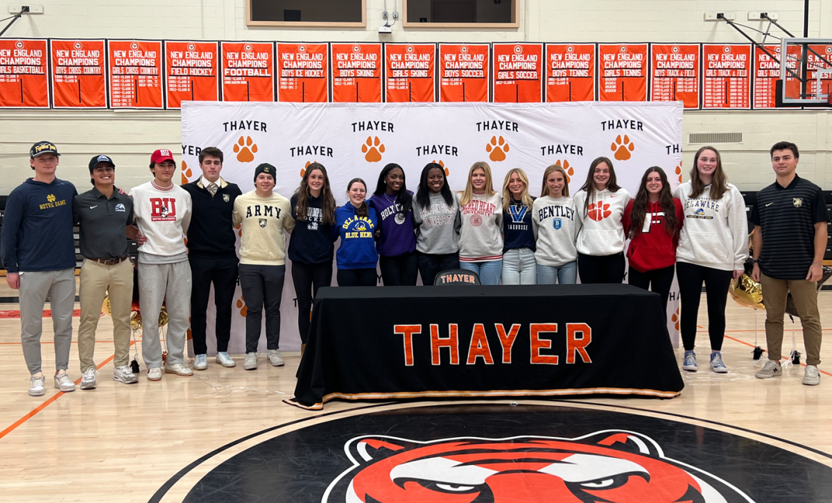 National Signing Day Thayer studentathletes announce college choices