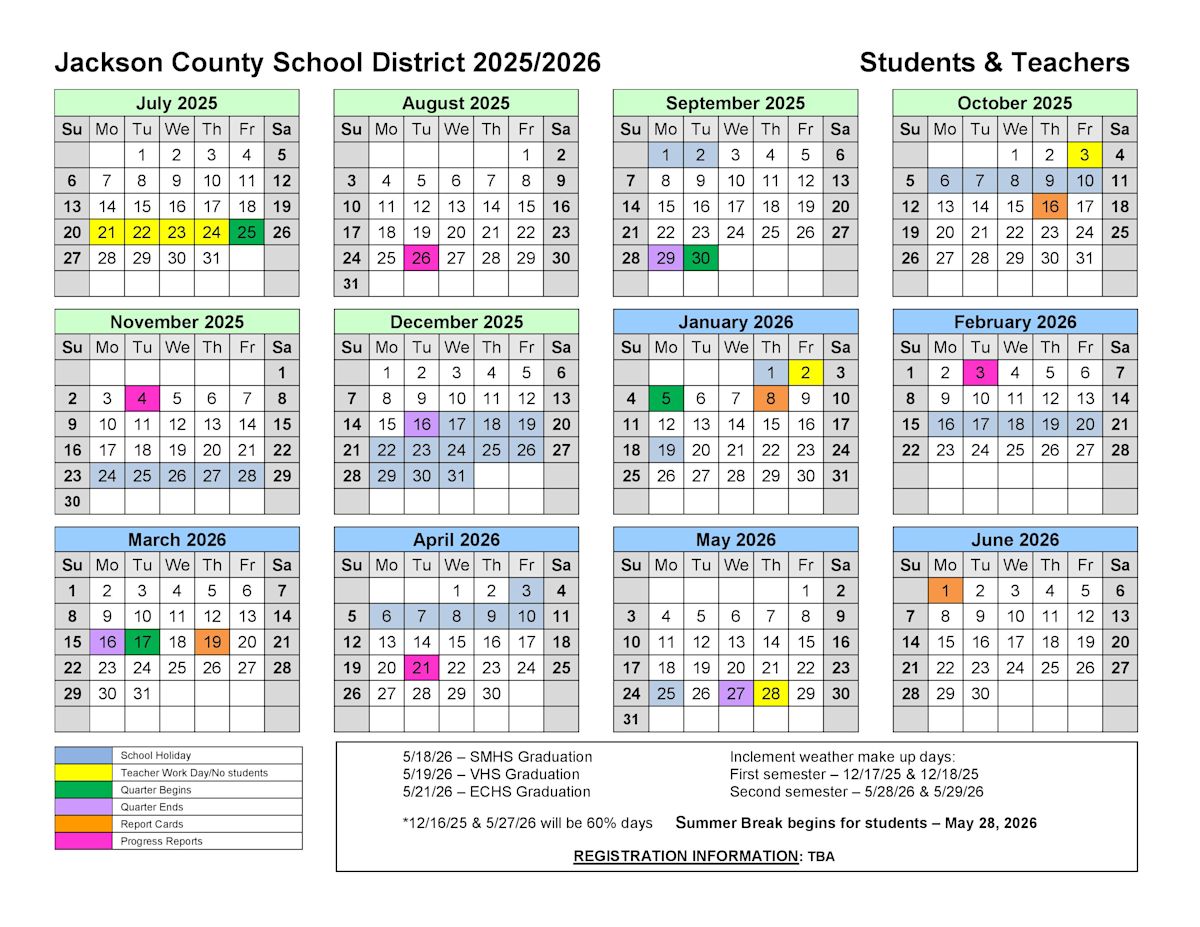 JCSD 20252026 Academic Calendar Post Details